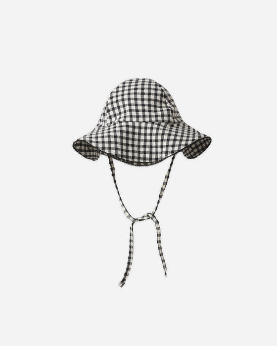 Swim Hat || Black Gingham