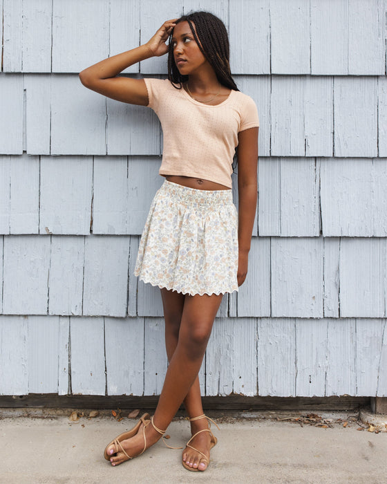 TEEN POINTELLE JERSEY MELON