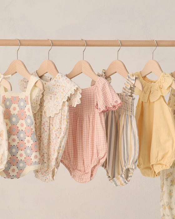 Roxy Romper || Petal Gingham