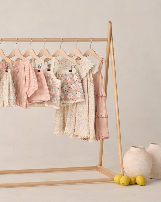 Ruffled Swing Dress || Petal Gingham