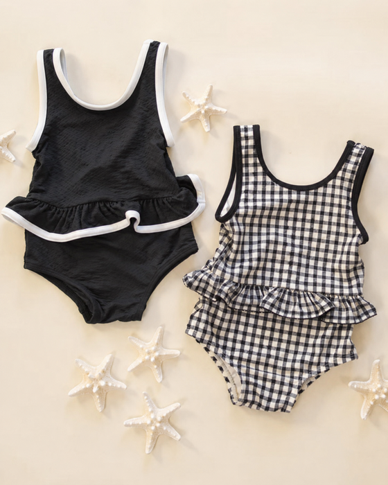 Skirted One-Piece || Black