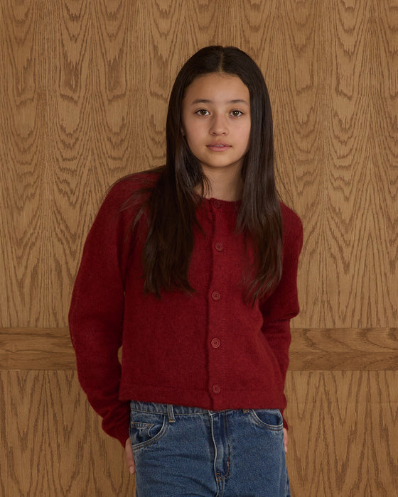 Teen Fuzzy Cardigan || Ruby