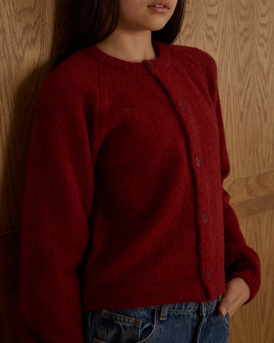 Teen Fuzzy Cardigan || Ruby