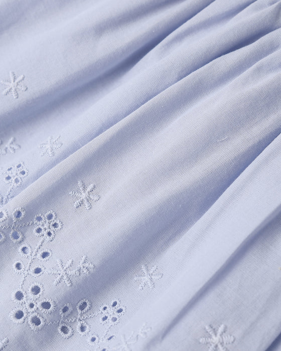 TEEN EYELET TANK BLOUSE PERIWINKLE