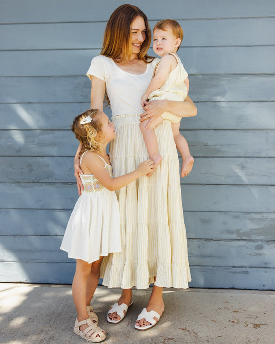 WOMEN'S POINTELLE TEE IVORY