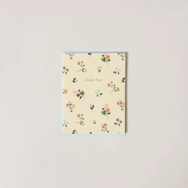 Ditsy Dahlia Thank You Card