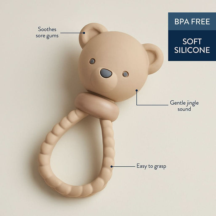 Shake & Smile™ Silicone Rattle Teether