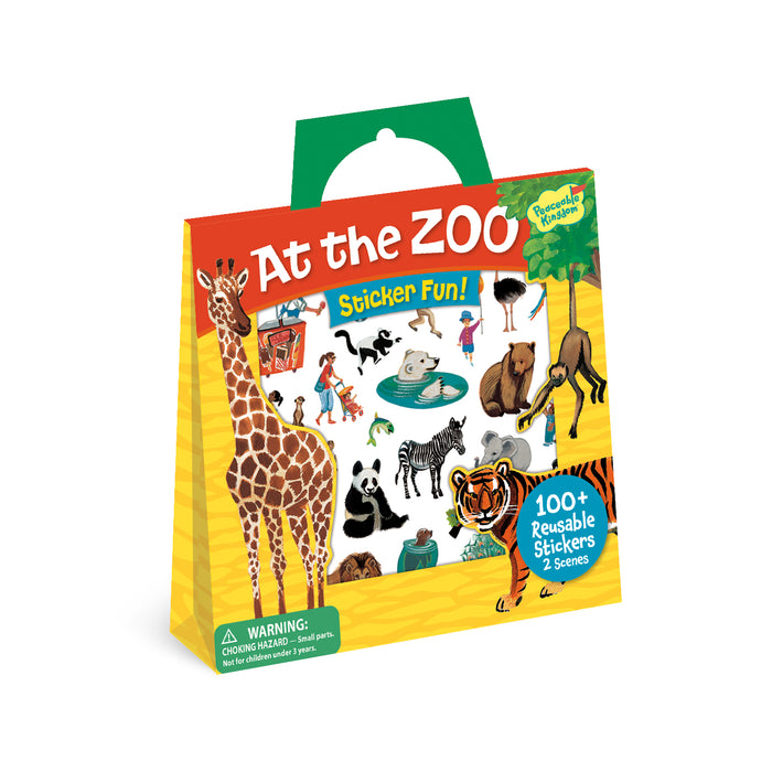 At The Zoo Reusable Sticker Tote