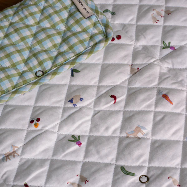 Travel Changing Mat - Green Gingham