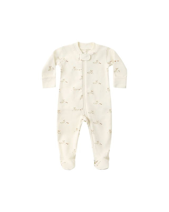 Zip Long Sleeve Sleeper Footie || Bunnies