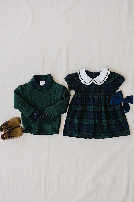 Green Cable Knit Sweater