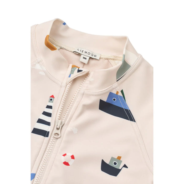 MAX LONG-SLEEVED SWIM JUMPSUIT || Sailing Sandy