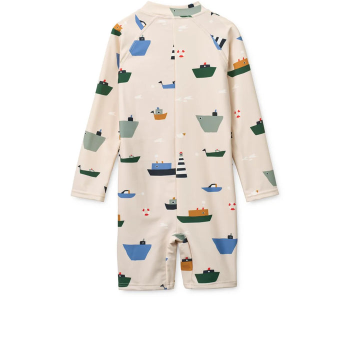 MAX LONG-SLEEVED SWIM JUMPSUIT || Sailing Sandy