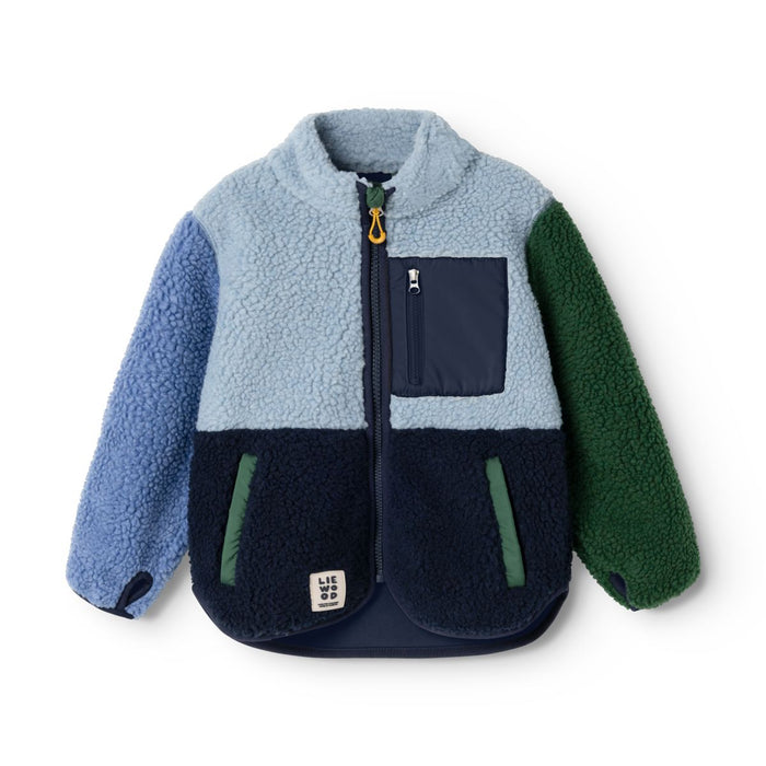 NOLAN pile jacket - Classic navy multi mix