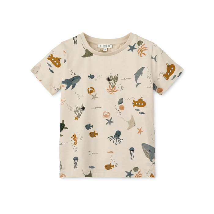 Apia Printed Shortsleeve T-Shirt || Sea Creature Sandy