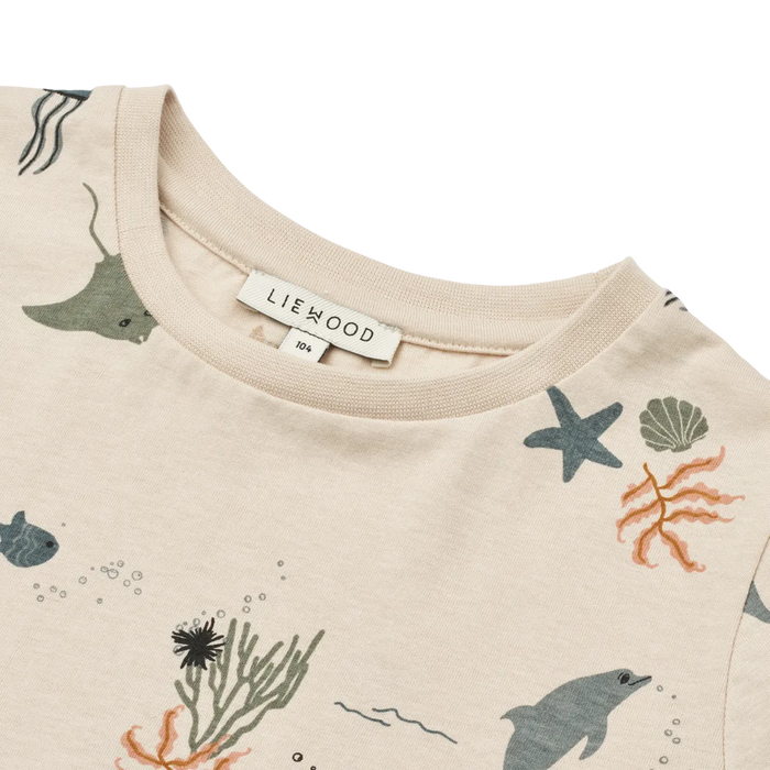 Apia Printed Shortsleeve T-Shirt || Sea Creature Sandy