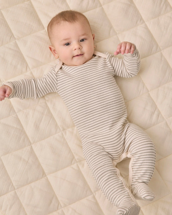 Baby Footie Laurel Microstripe