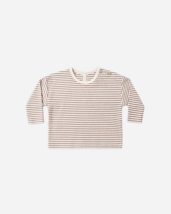 Long Sleeve Tee Cocoa Microstripe