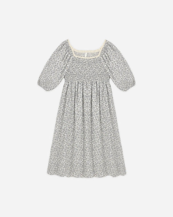 Della Dress Slate Floral