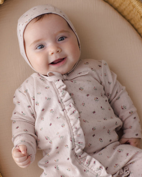 Baby Bonnet Heart Ditsy