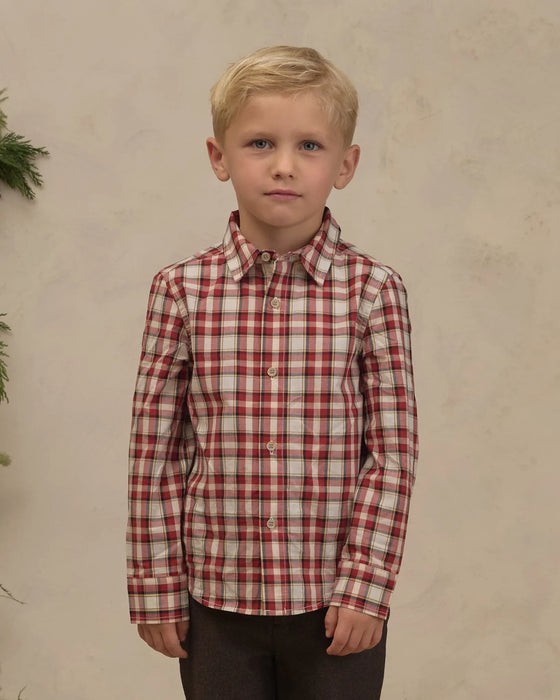 Harrison Button Down Holiday Tartan