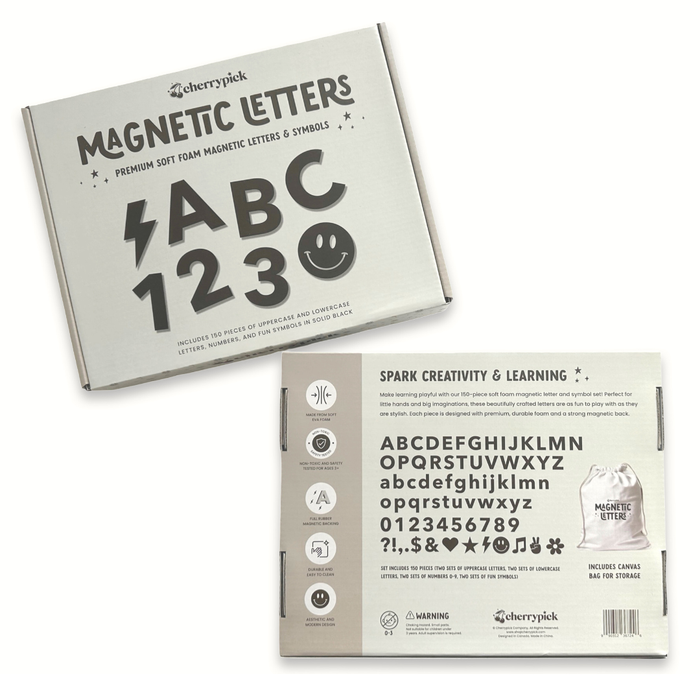 Soft Foam Magnetic Letters & Symbols 150pc Set: Pastel Rainbow