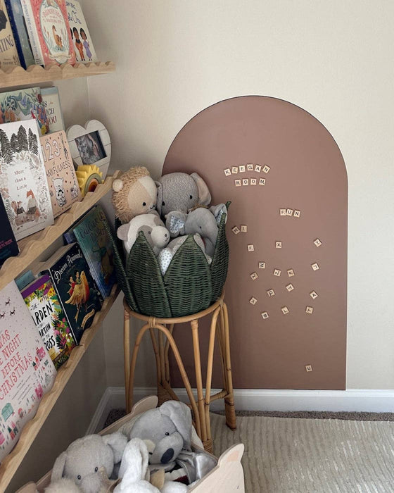 Magic Playwall - Arch Magnetic Wall Decal for Kids: Stone Grey