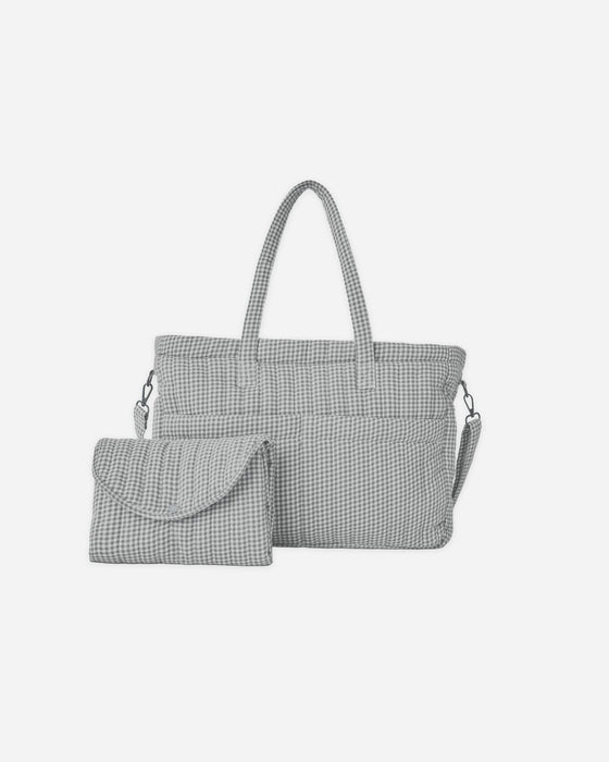 Diaper Bag + Changing Pad Set Midnight Gingham