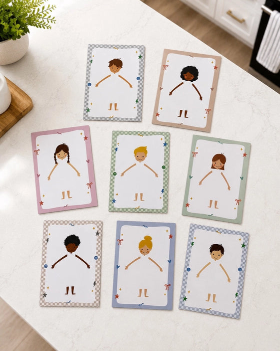 Magnetic Colouring Sheets - Design a Doll