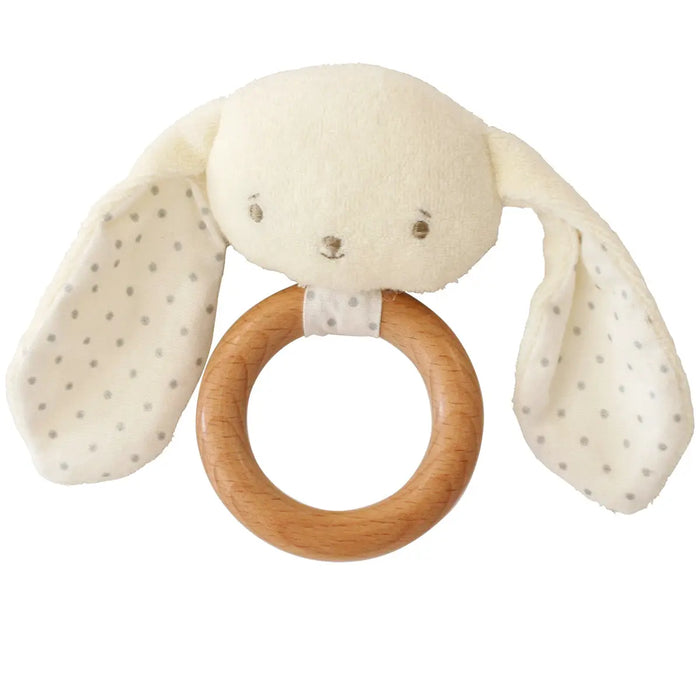 Baby Bunny Teether Rattle - Ivory