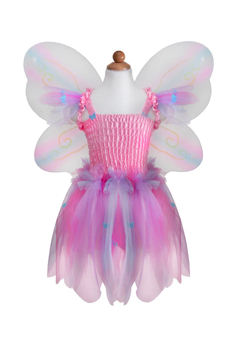 Butterfly Dress & Wings With Wand