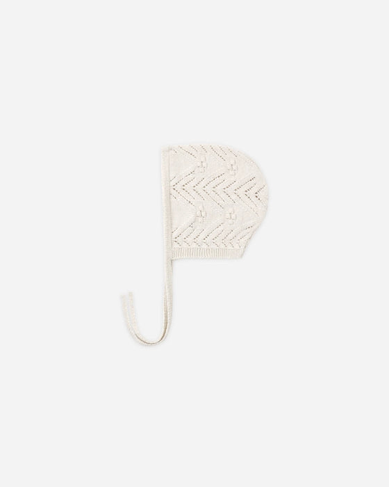 Knit Bonnet Heathered Oatmeal