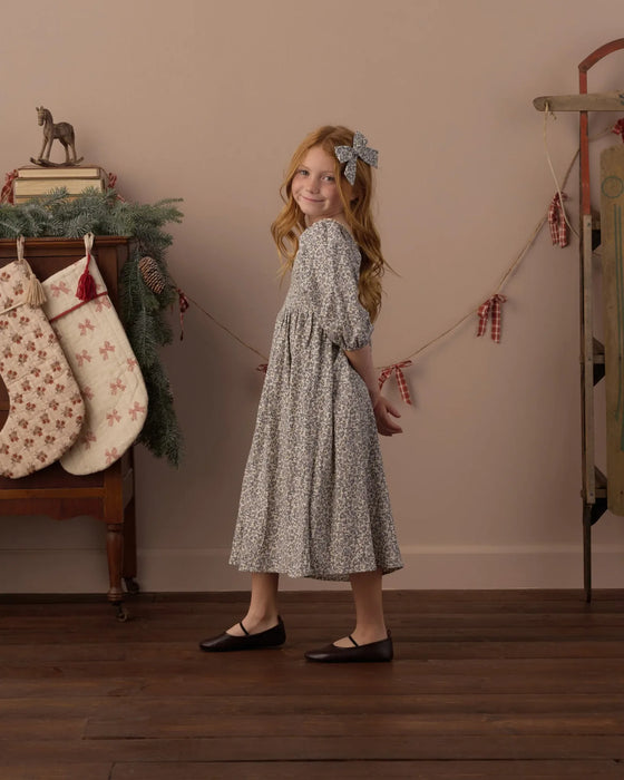 Della Dress Slate Floral