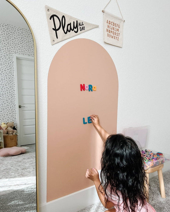 Magic Playwall - Arch Magnetic Wall Decal for Kids: Blush