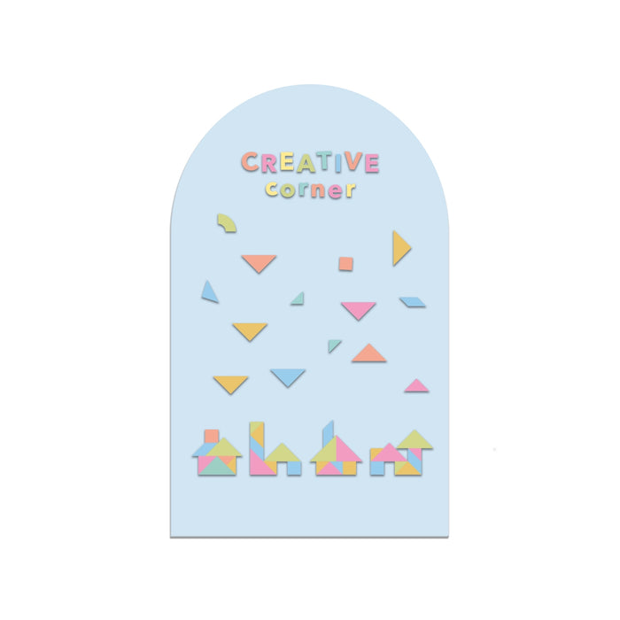 Magic Playwall - Arch Magnetic Wall Decal for Kids: Sky Blue