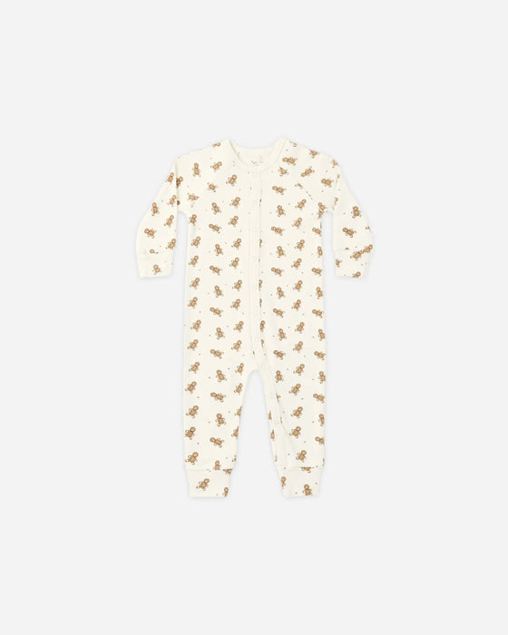 Organic Long John Pajamas Gingerbread