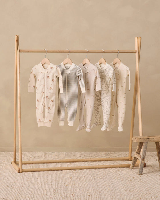 Zip Long Sleeve Sleeper Laurel Stripe