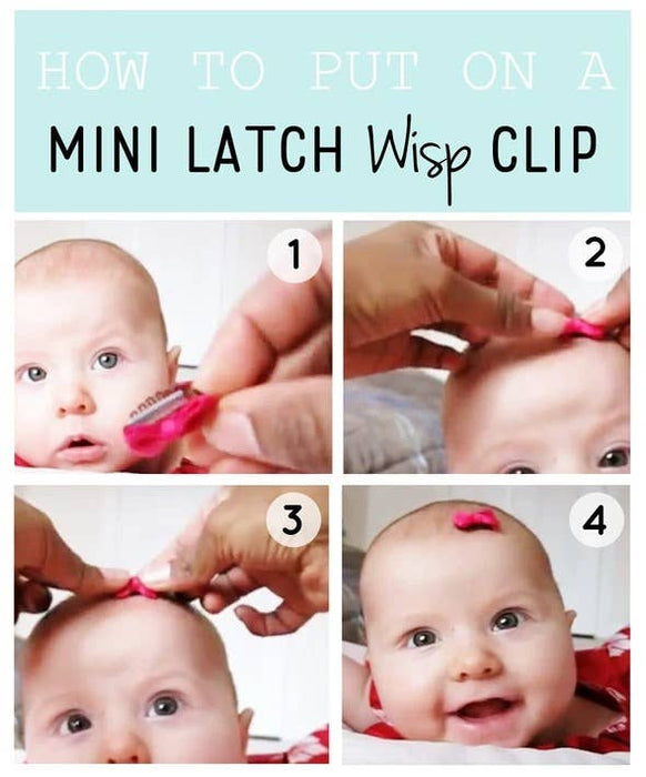 3 Tiny wisp clip Baby Girl Bow Giftset - Sandy