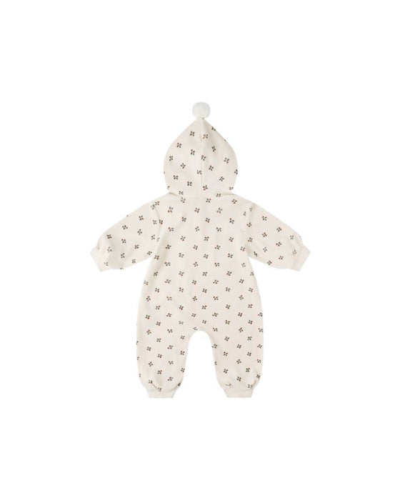 Velour Zip Jumpsuit || Holly Berry