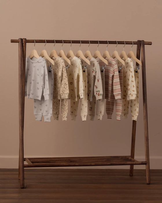 Organic Long Sleeve Pajama Set Gingerbread