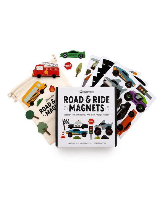Road & Ride Car Magnet Set (100 pc)