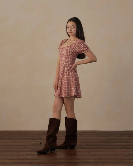 Teen Zoe Dress Vintage Plaid
