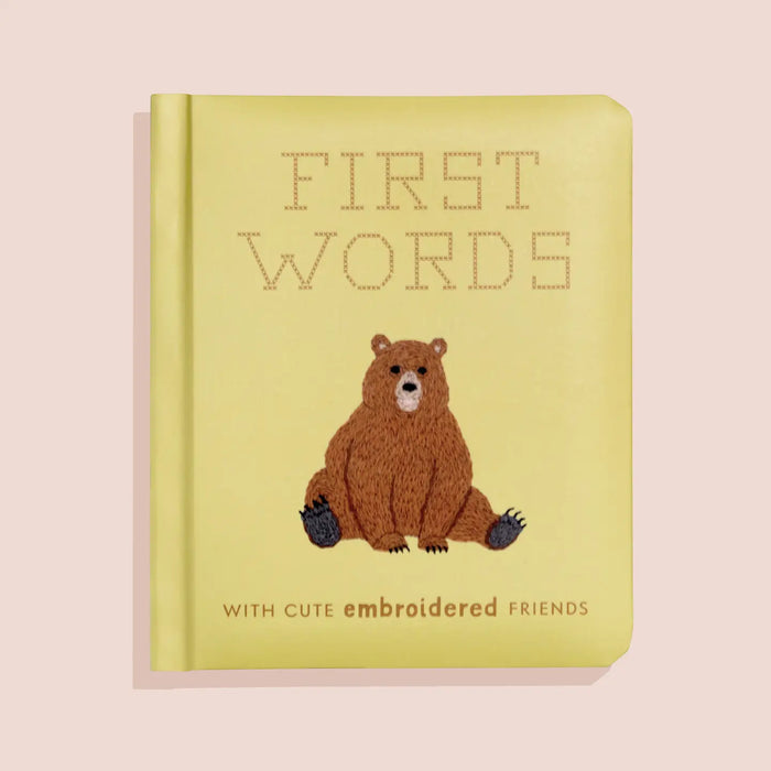 First Words with Cute Embroidery Friends