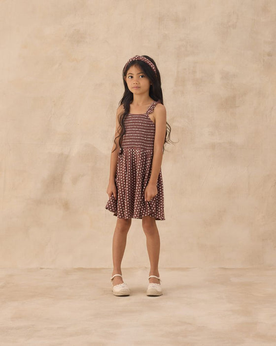 Lainey Dress - Chocolate Polka Dot