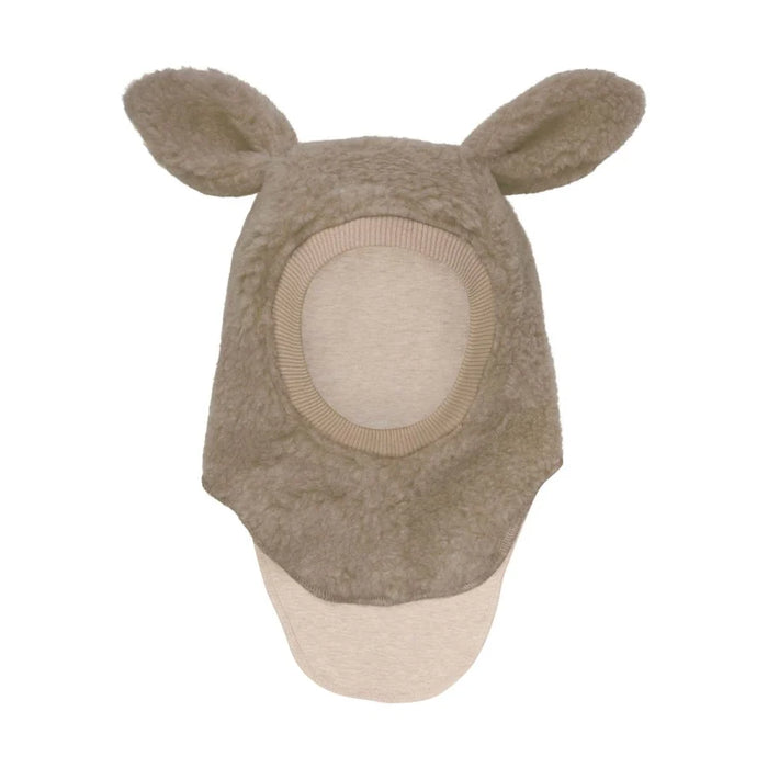Balaclava Ears Wool - Camel Melange