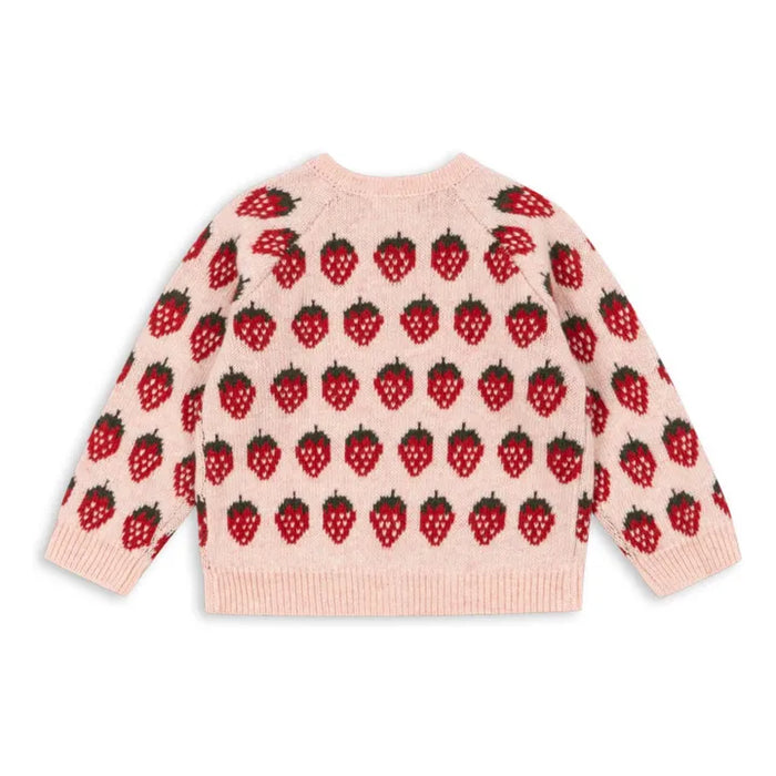 BELOU KNIT CARDIGAN - Strawberry