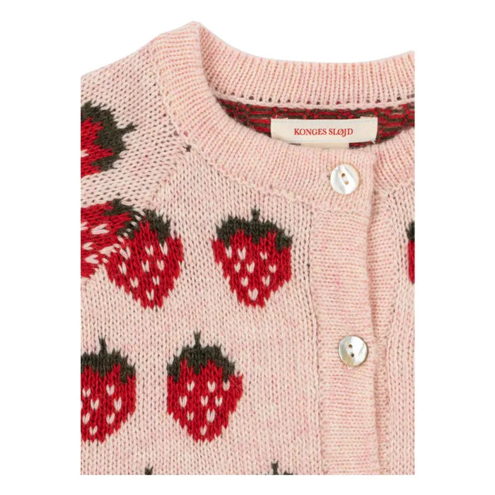 BELOU KNIT CARDIGAN - Strawberry