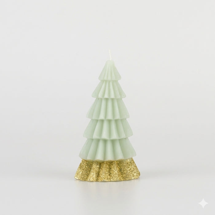 Light Green Tree Candle