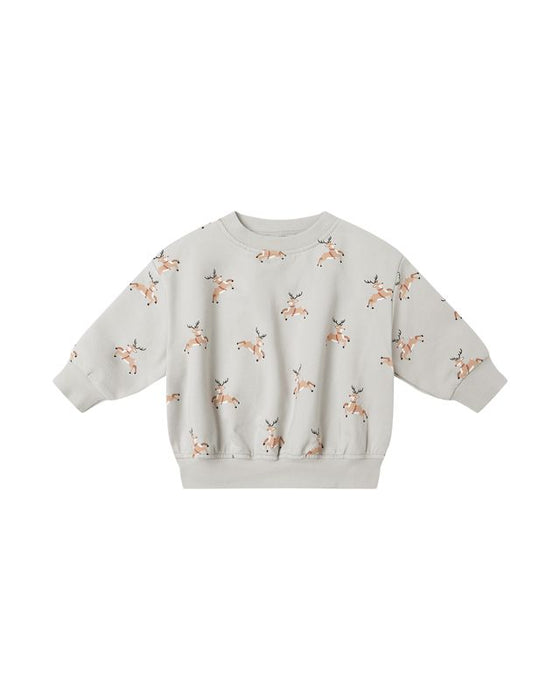 Relaxed Fleece Sweatshirt || Reindeer