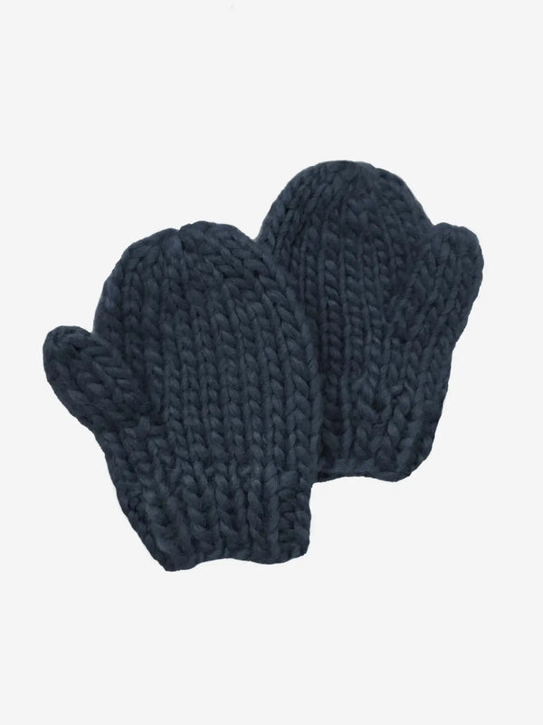 Classic Mittens, Navy | Hand Knit Kids & Baby Accessories